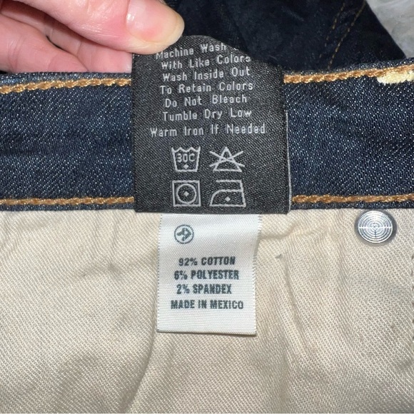 Big Star 1974 Brigette Slim Straight Dark Denim Jeans Size 28R - Picture 8 of 10